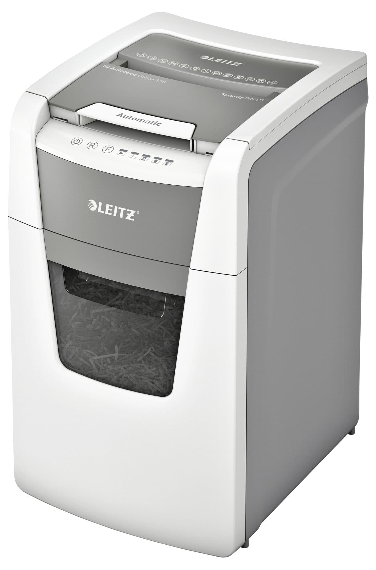 Papiervernietiger Leitz IQ Auto+ Office 150 P5 snippers 2x15mm 2