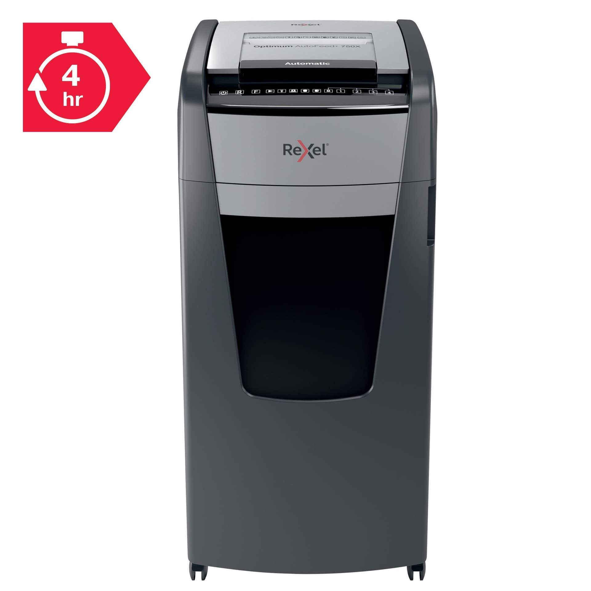 Papiervernietiger Rexel Optimum Auto+ 750X P4 snippers 4x30mm 8