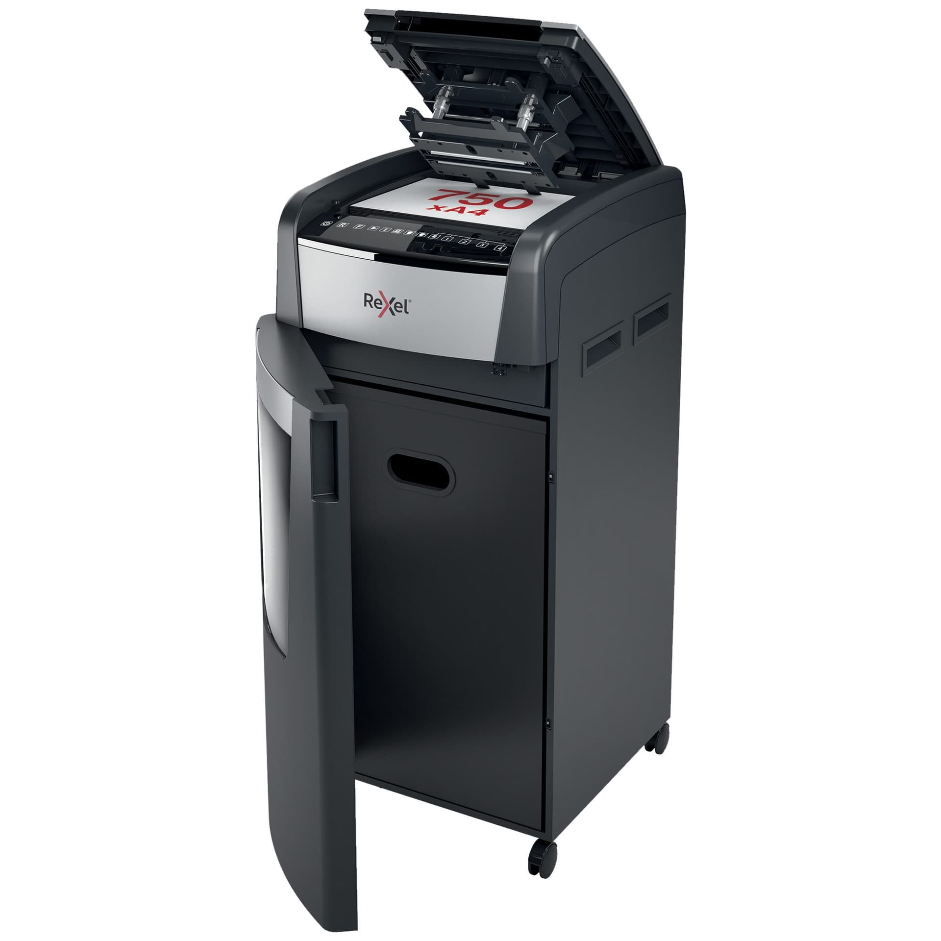 Papiervernietiger Rexel Optimum Auto+ 750X P4 snippers 4x30mm 2