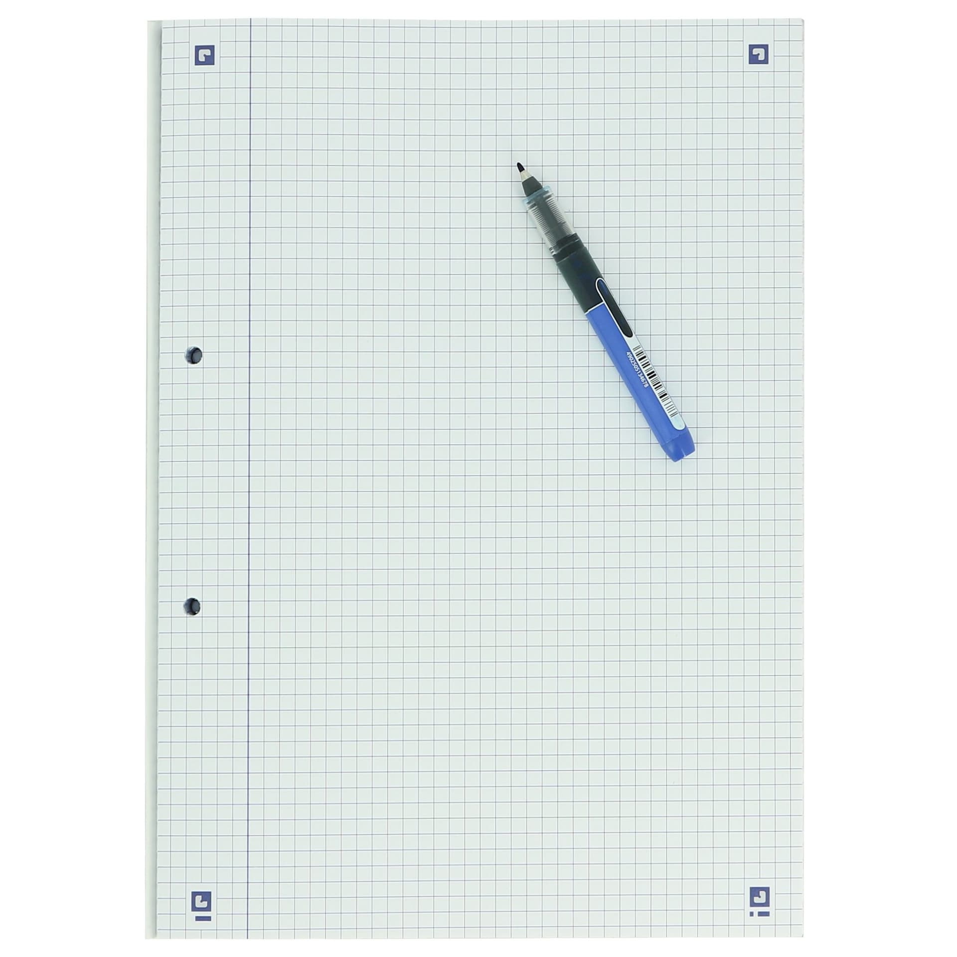 Cursusblok Oxford School A4 ruit 5x5mm 2-gaats 200 pagina's 80gr assorti 2