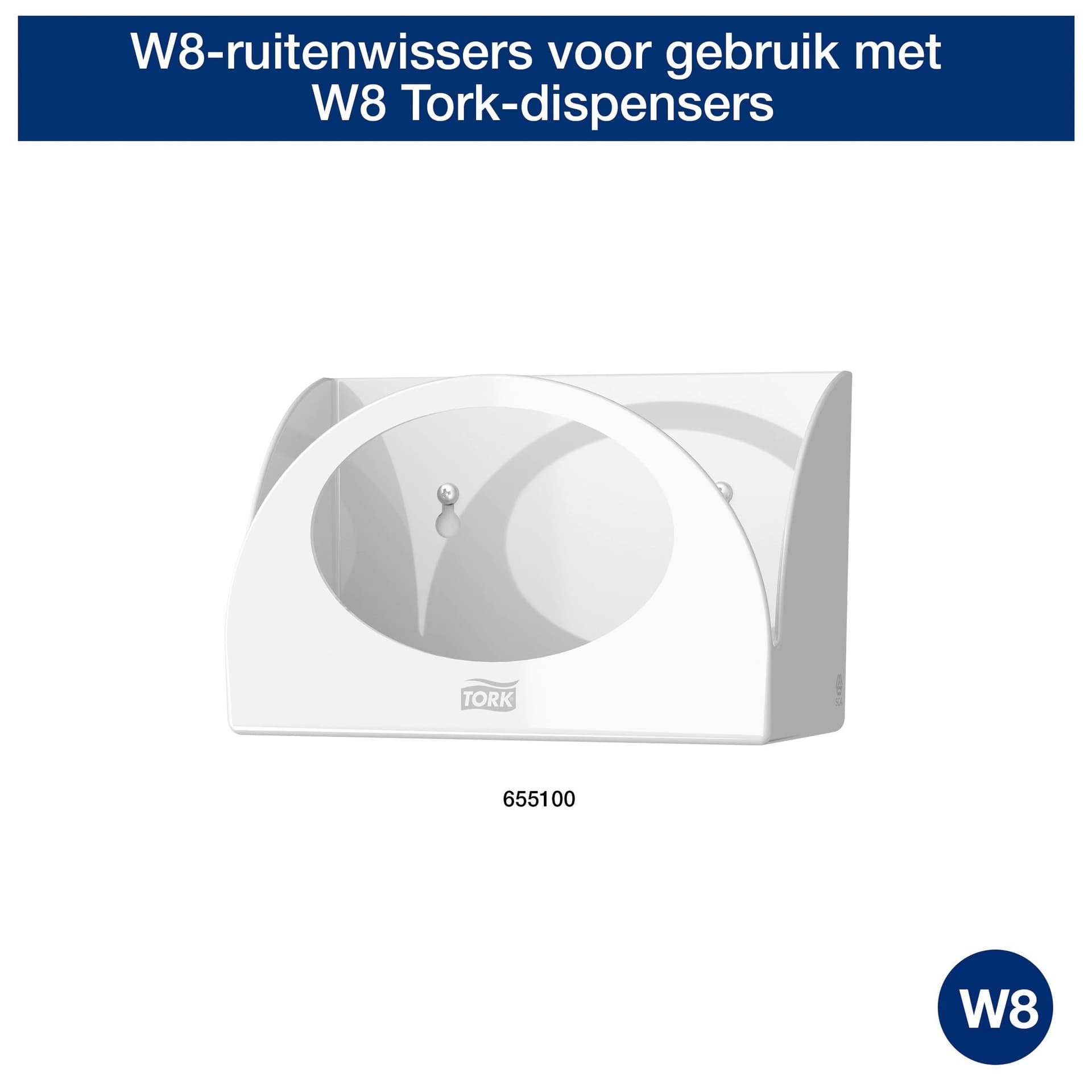 Reinigingsdoek Tork W8 Premium 1-laags 40 vel blauw 194450 7