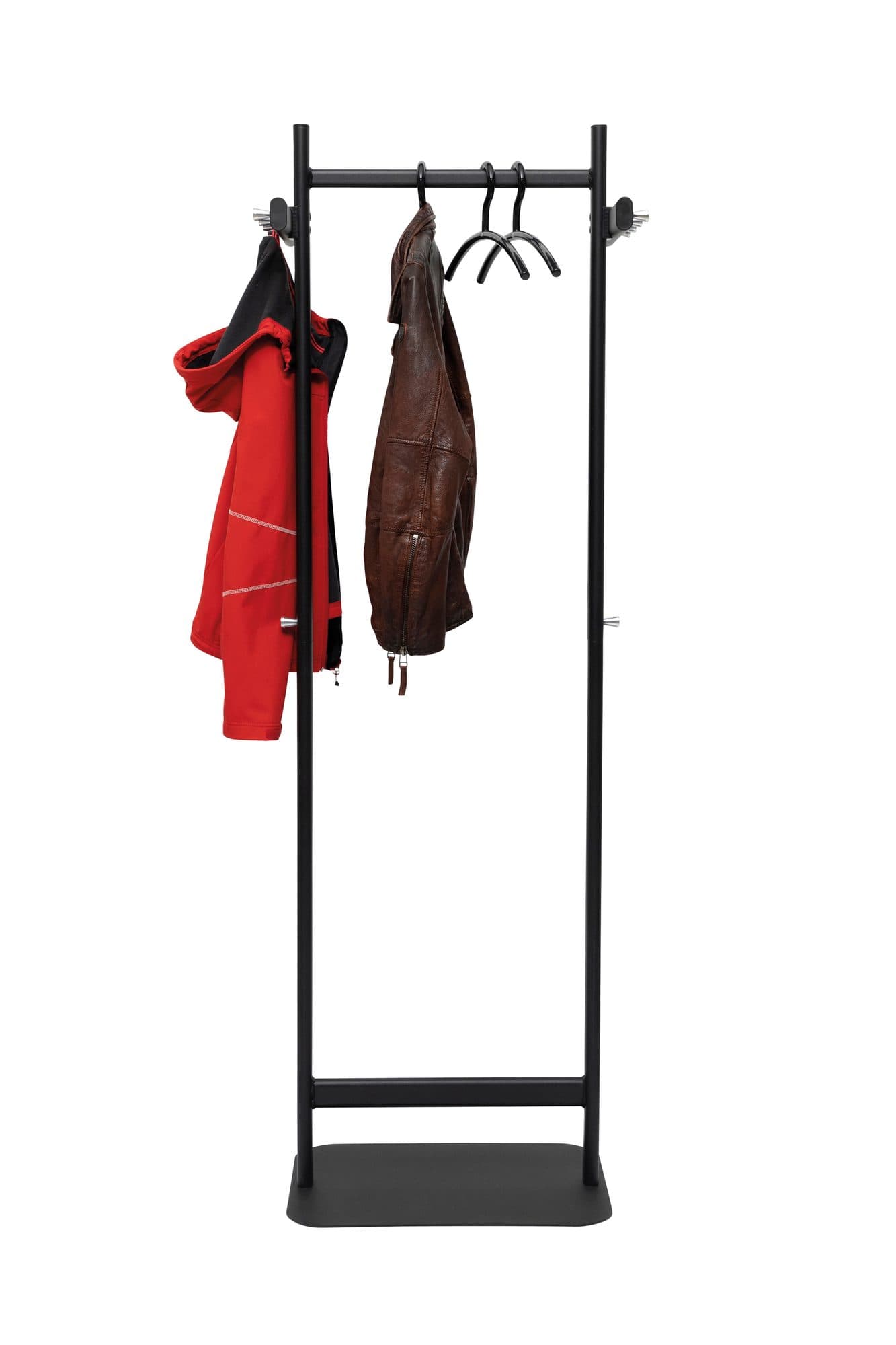 Garderoberek MAUL Salsa staand 172x52x40cm 40kg, 8 haken zwart RAL9004 4