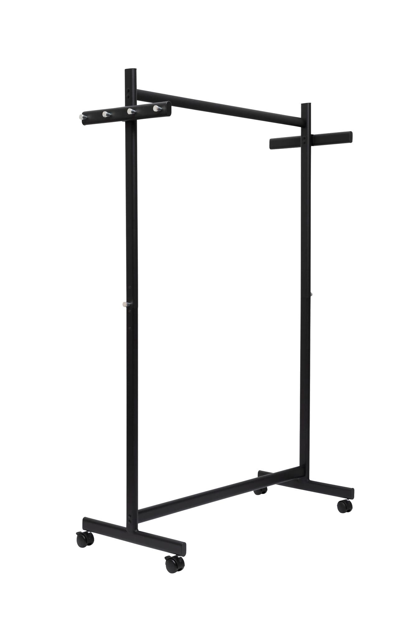 Garderoberek MAUL Samba mobiel 115X172X51cm 40kg, 10 haken zwart RAL9004 2