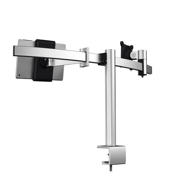 Monitorarm Durable met klem voor 1 scherm en 1 tablet 2