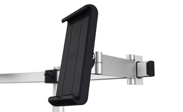 Monitorarm Durable met bladdoorvoer voor 1 scherm en 1 tablet 7