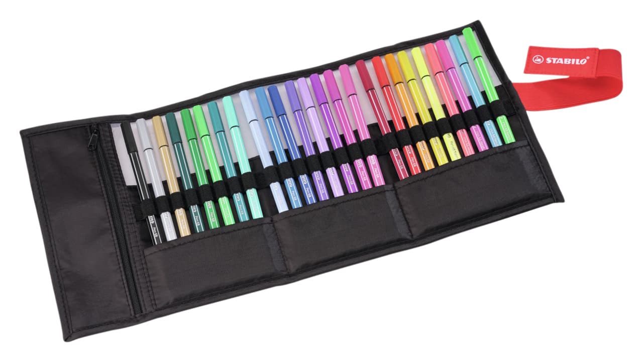 Viltstift STABILO Pen 68/25 Arty roletui medium assorti set à 25 stuks 3
