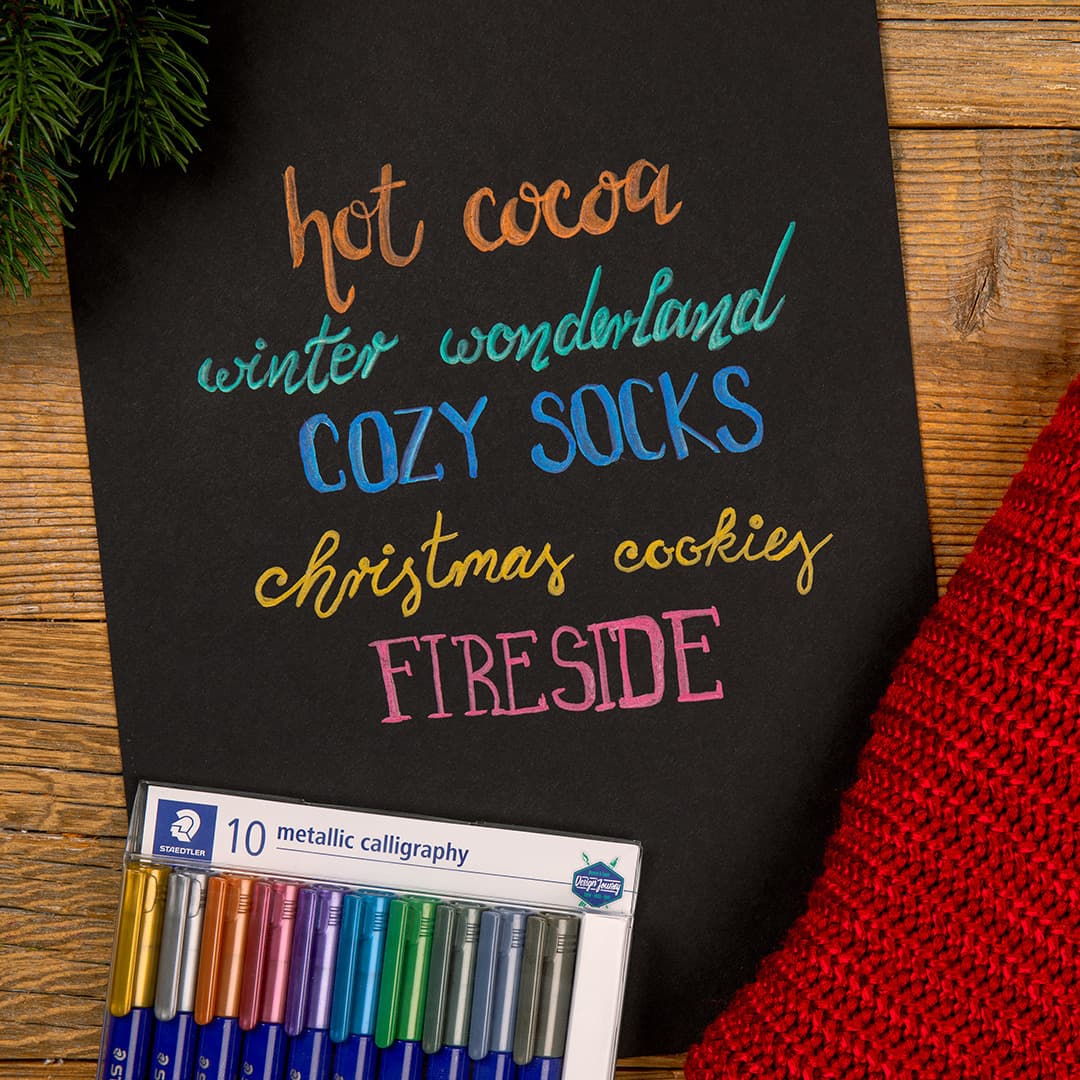 Kalligrafiepen Staedtler metallic etui à 10 kleuren 2