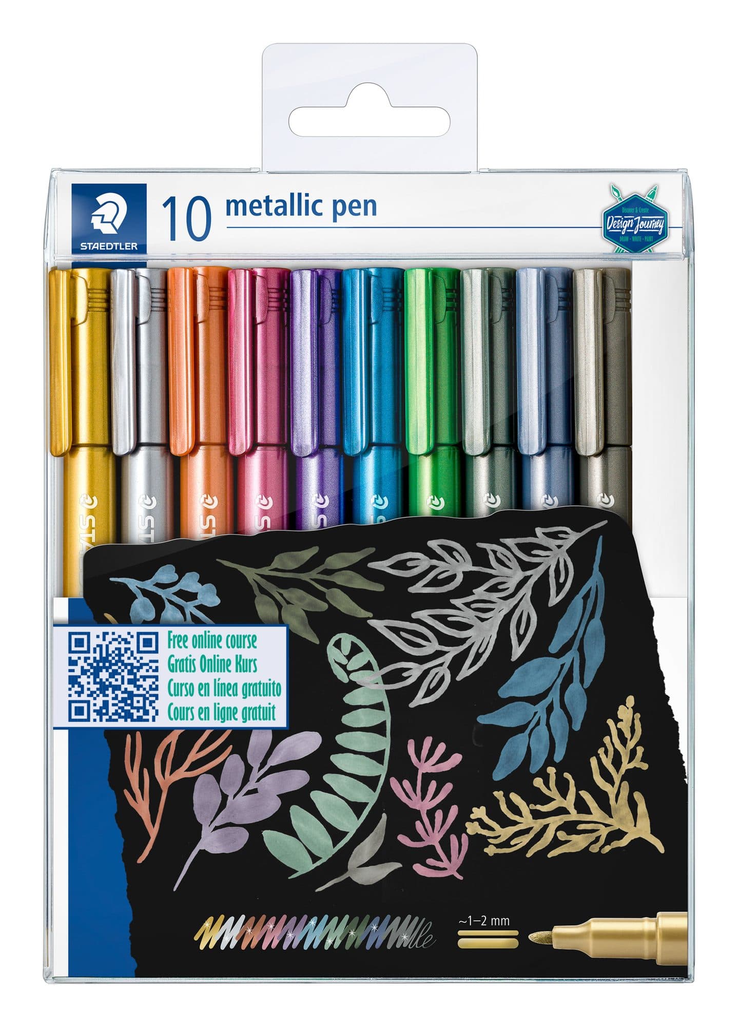 Gelpen Staedtler metallic etui à 10 kleuren