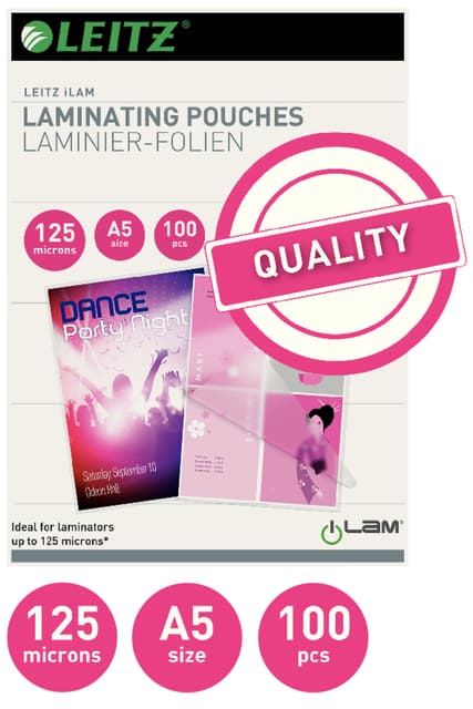 Lamineerhoes Leitz iLAM A5 2x125micron EVA 100stuks 2
