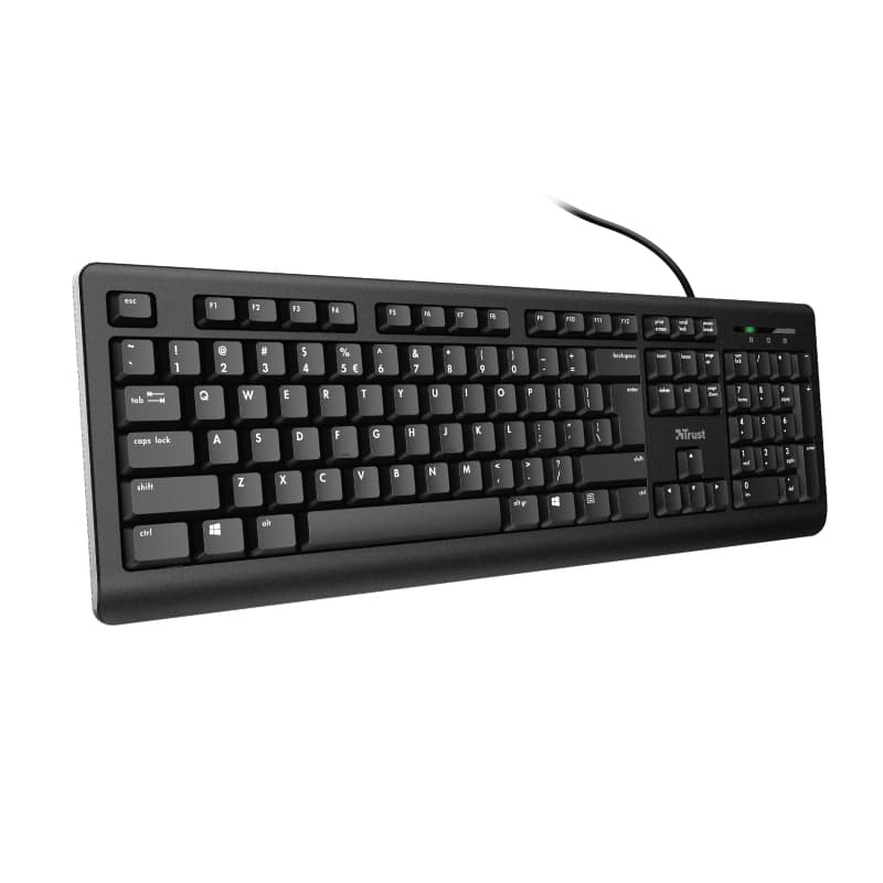 Toetsenbord Trust Primo QWERTY zwart 2