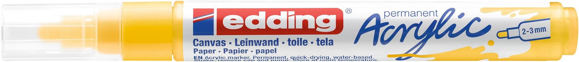Acrylmarker edding e-5100 medium verkeersgeel 2