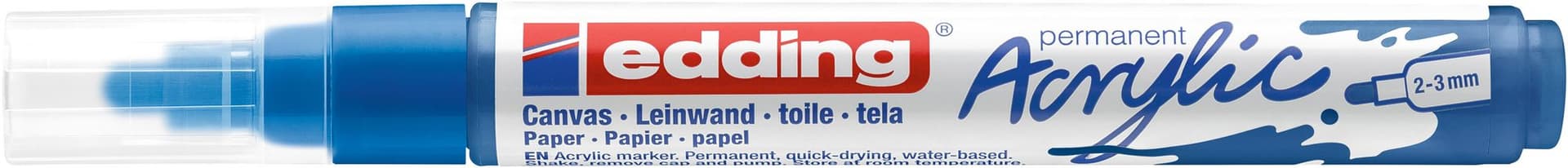 Acrylmarker edding e-5100 medium gentiaanblauw 2