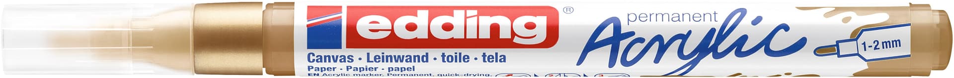 Acrylmarker edding e-5300 fijn rijkgoud 2