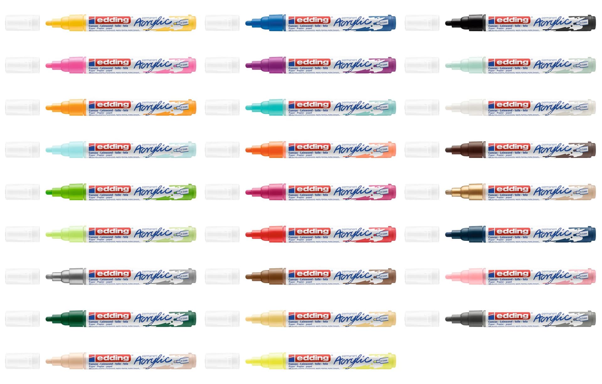 Acrylmarker edding e-5100 medium verkeerswit 3