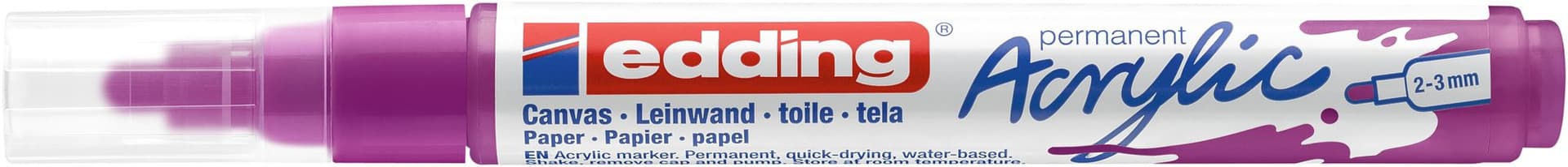 Acrylmarker edding e-5100 medium bessenrood 2