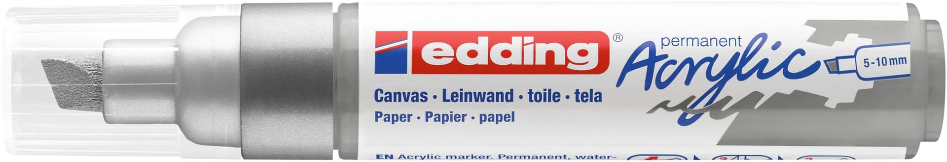 Acrylmarker edding e-5000 breed  zilver 2