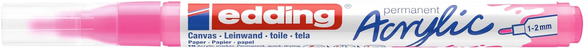 Acrylmarker edding e-5300 fijn elegant neon roze 2