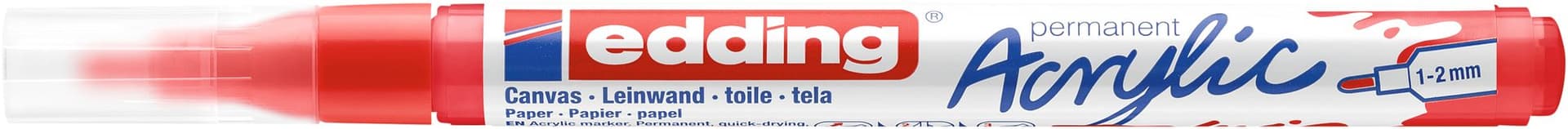 Acrylmarker edding e-5300 fijn verkeersrood 2