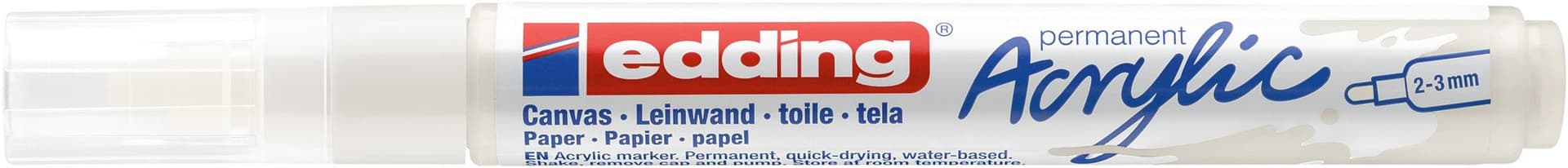 Acrylmarker edding e-5100 medium verkeerswit 2