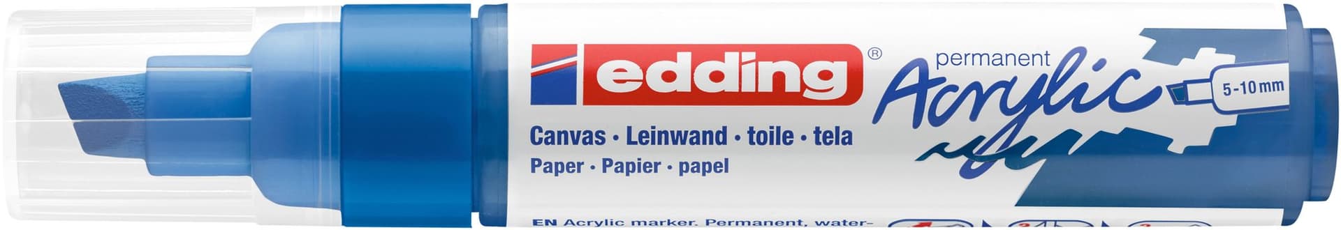 Acrylmarker edding e-5000 breed gentiaanblauw 2
