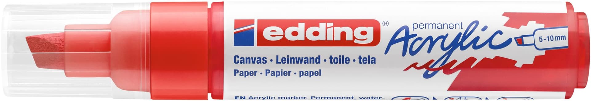 Acrylmarker edding e-5000 breed verkeersrood 2