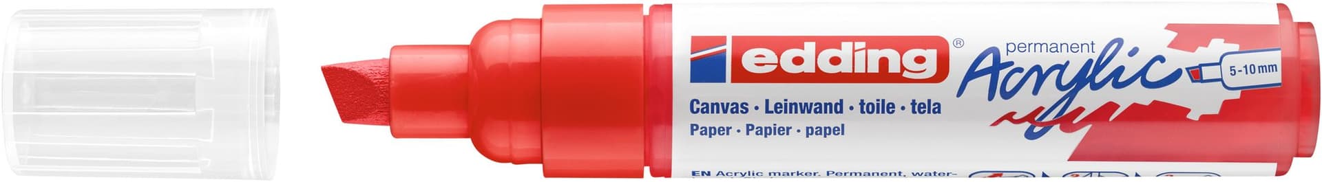 Acrylmarker edding e-5000 breed verkeersrood