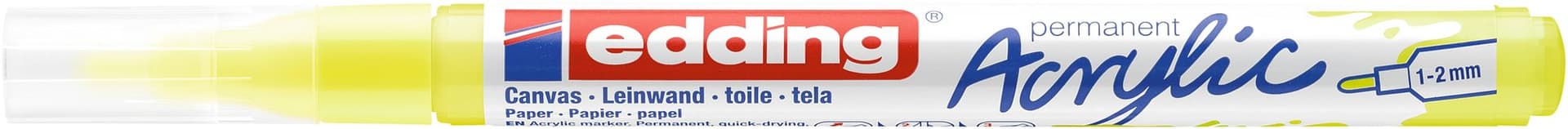 Acrylmarker edding e-5300 fijn neon geel 2