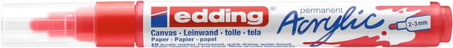 Acrylmarker edding e-5100 medium verkeersrood 2