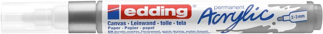 Acrylmarker edding e-5100 medium zilver 2