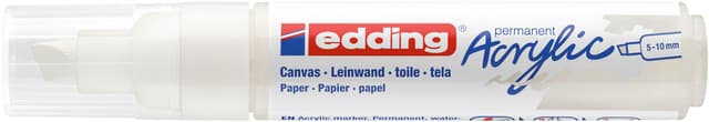 Acrylmarker edding e-5000 breed  verkeerswit 2