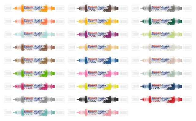 Acrylmarker edding e-5400 3D double liner verkeersrood 3