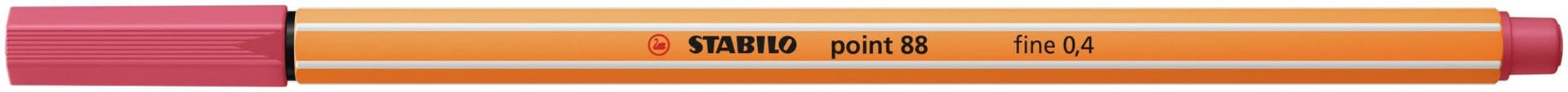 Fineliner STABILO point 88/49 fijn aardbeienrood 2
