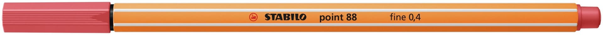 Fineliner STABILO point 88/47 fijn roestig rood 2