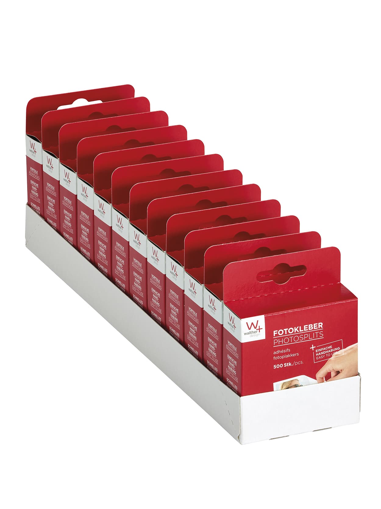 Fototape walther design 13x17mm wit 500 stuks 2