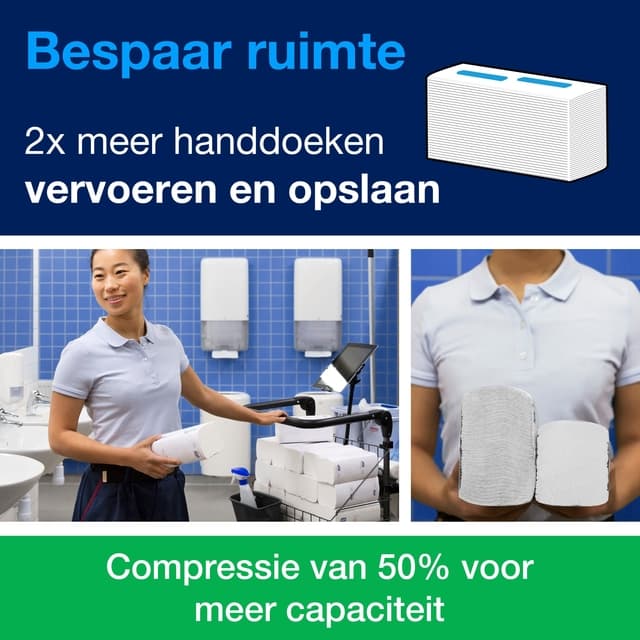 Handdoek Tork H5 PeakServe Universal 1-laags 201x225mm 12x410 vel wit 100585 6