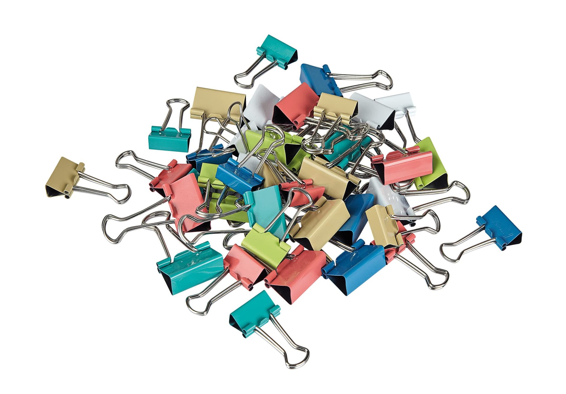 Papierklem MAUL 215 foldback 7mm + 9mm assorti 24 stuks 6