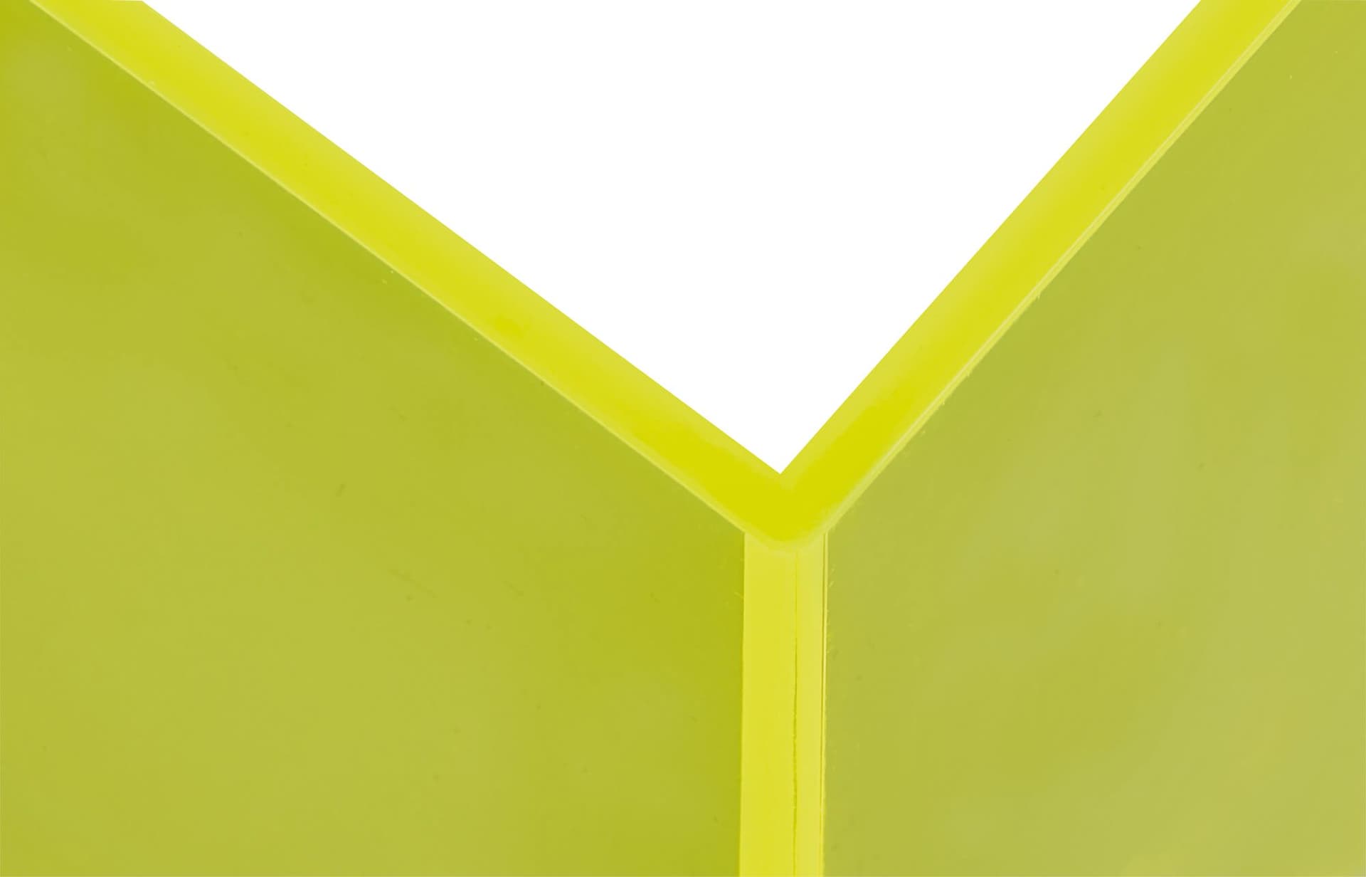 Boekensteun MAUL 10x10x13cm acryl set 2 neon geel transparant 3
