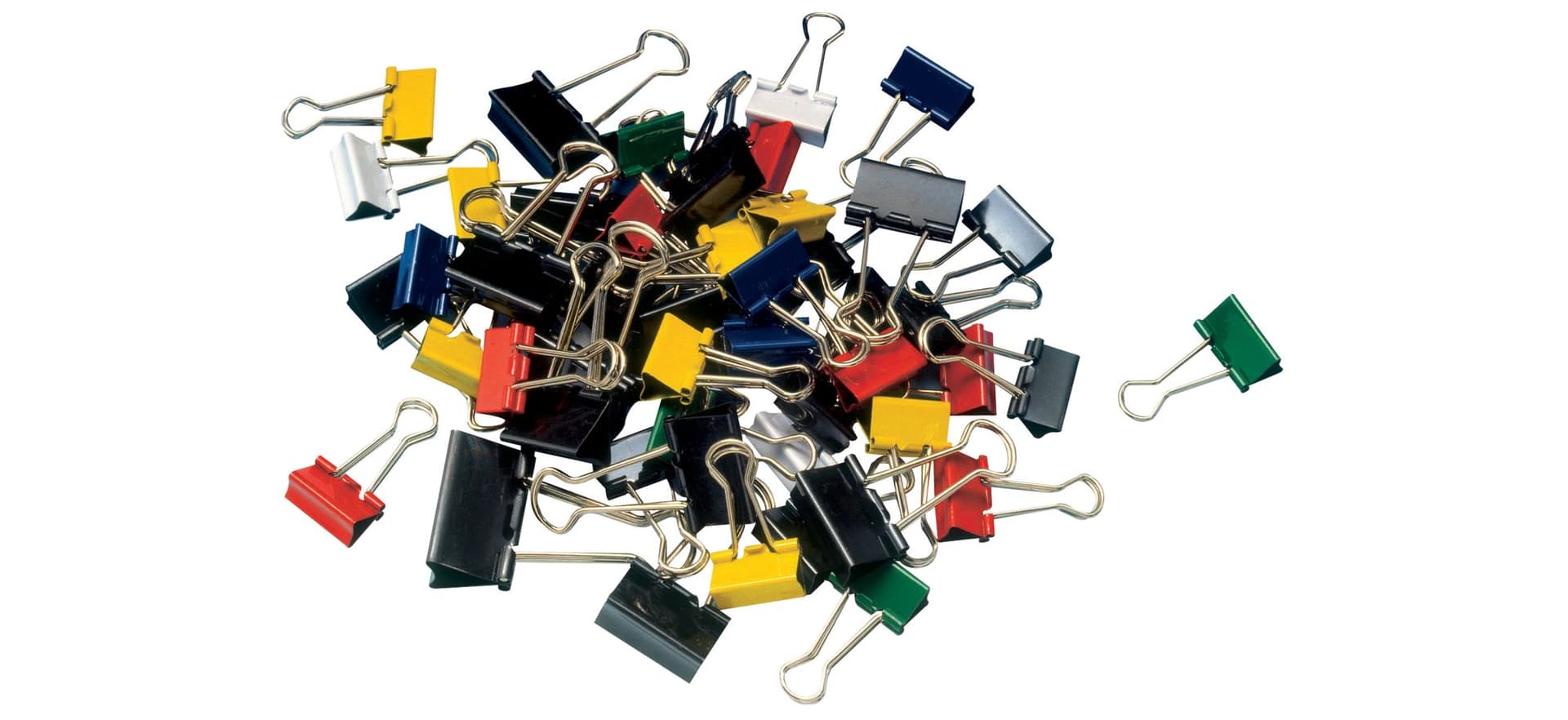 Papierklem MAUL 215 foldback 19mm capaciteit 7mm assorti 12 stuks 5