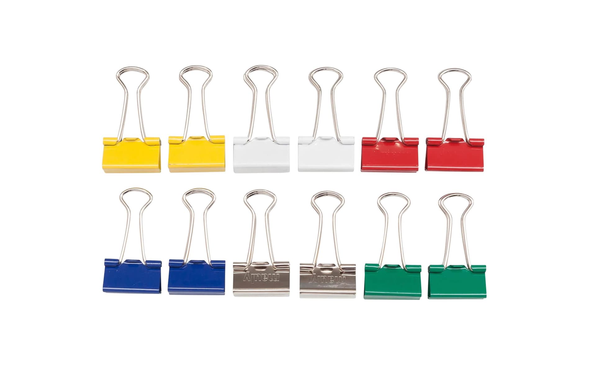 Papierklem MAUL 215 foldback 19mm capaciteit 7mm assorti 12 stuks 3