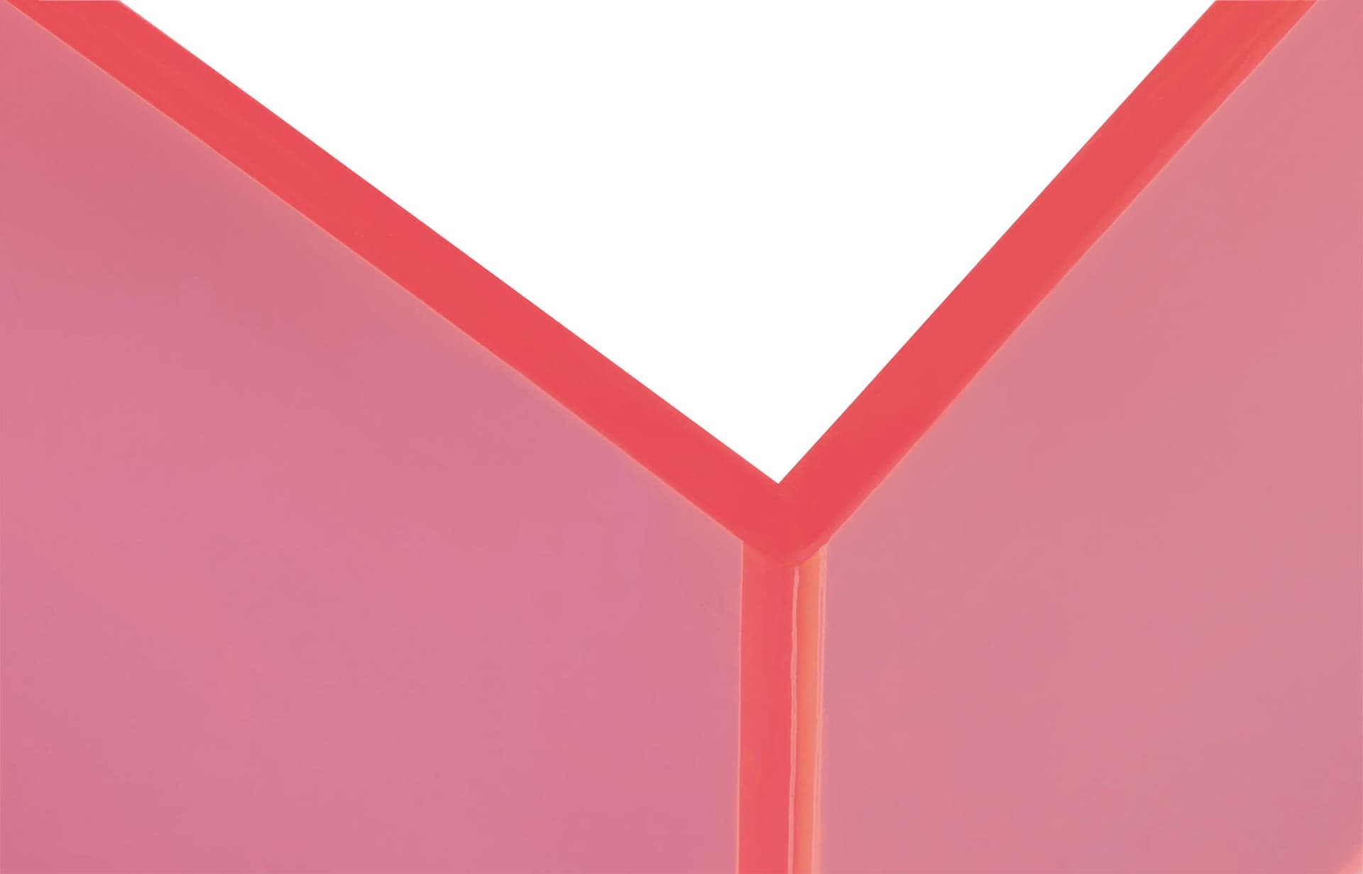 Boekensteun MAUL 10x10x13cm acryl set 2 neon rood transparant 3