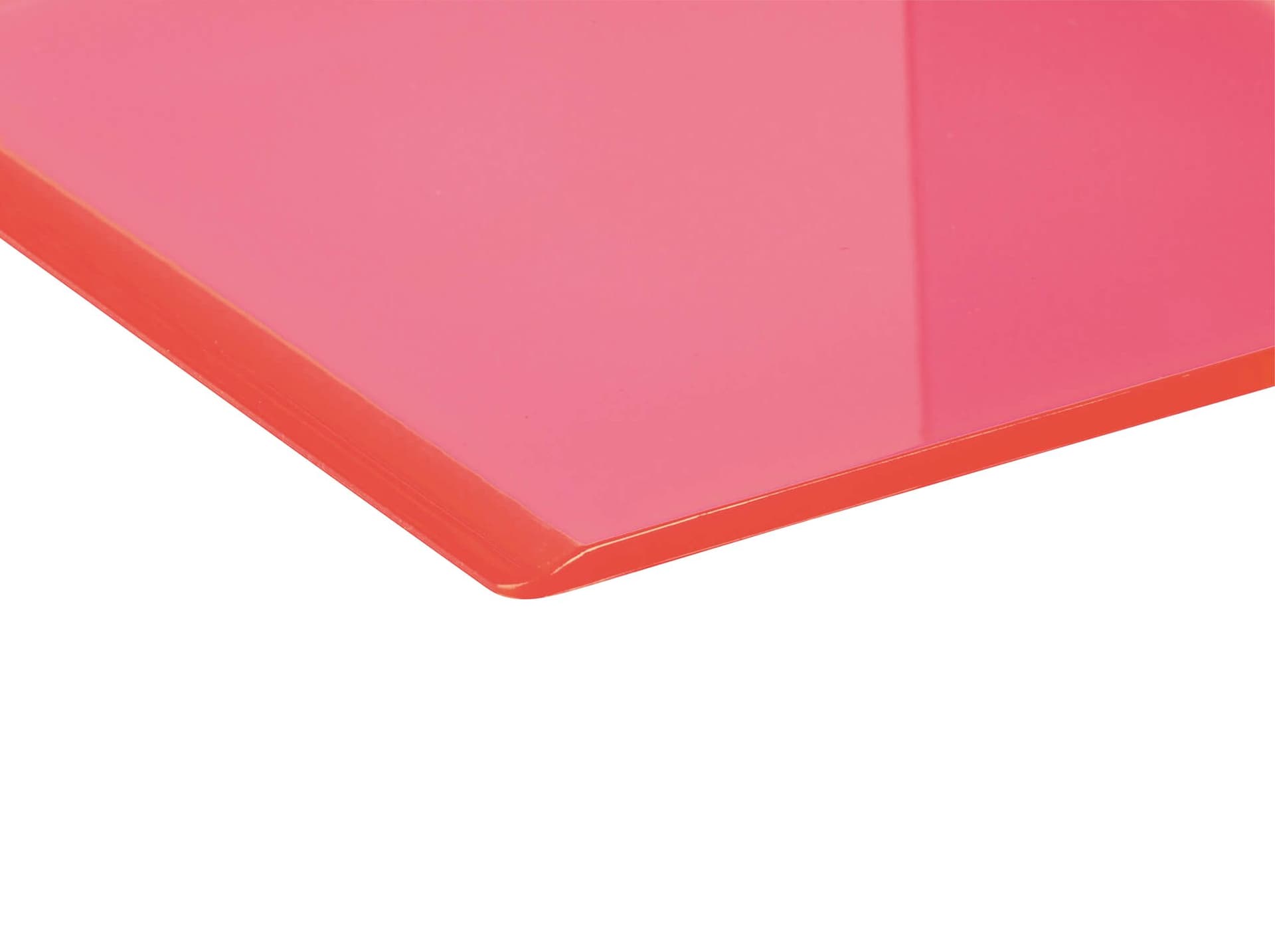 Boekensteun MAUL 10x10x13cm acryl set 2 neon rood transparant 4