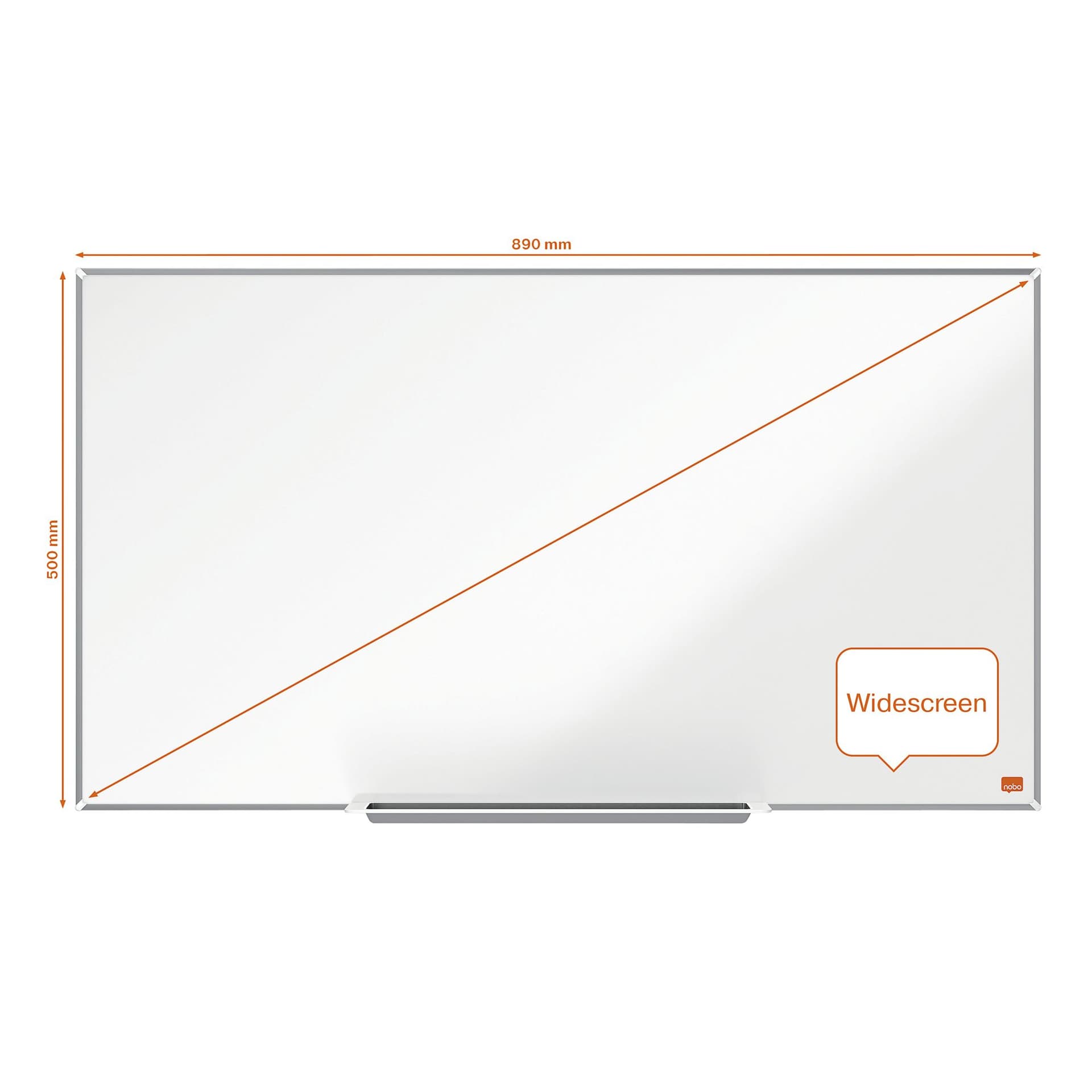 Whiteboard Nobo Impression Pro widescreen 50x89cm emaille 2