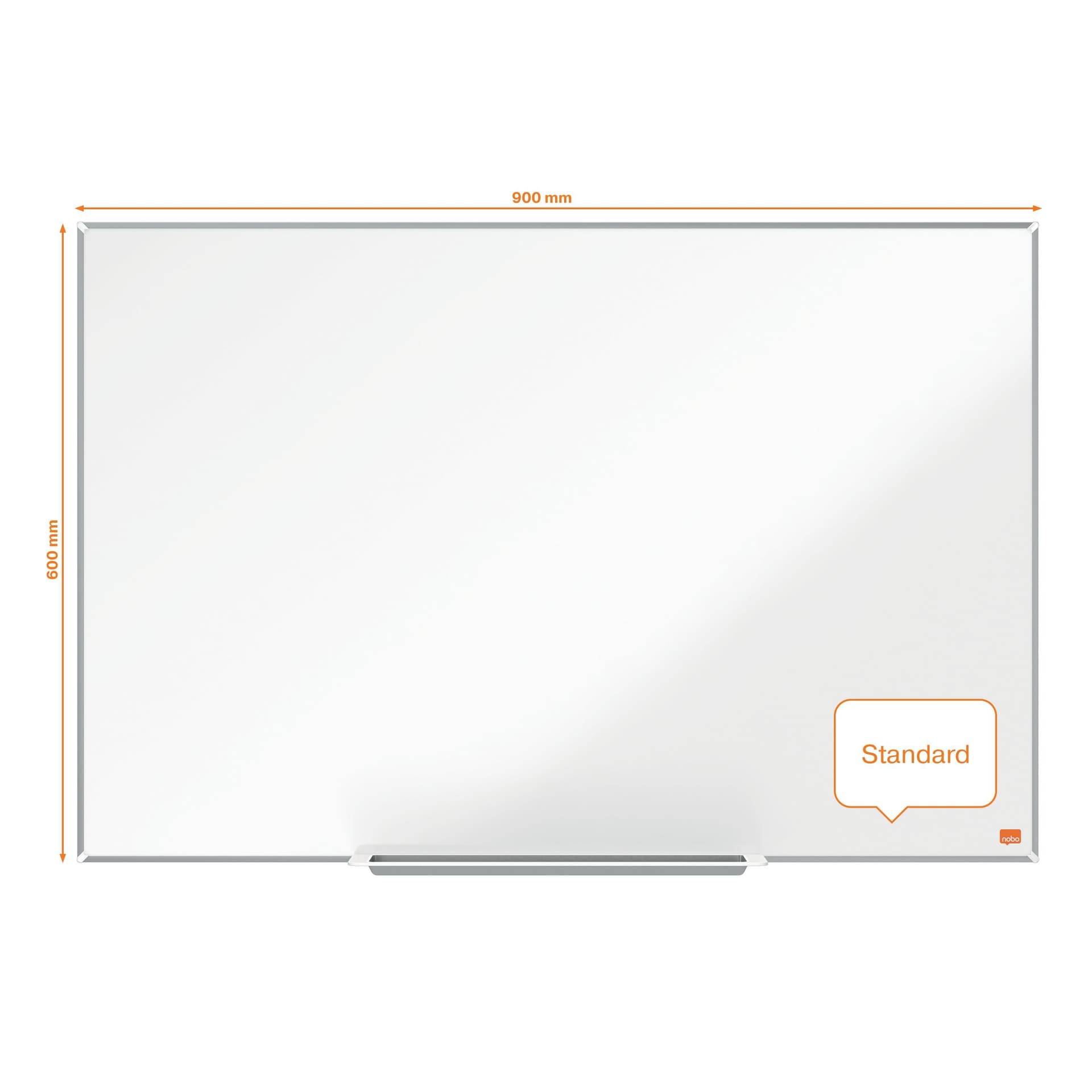 Whiteboard Nobo Impression Pro 60x90cm staal 3