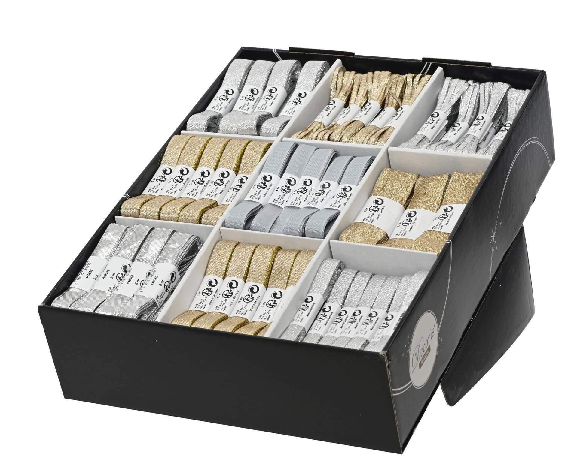 Lint Decoris polyester goud en zilver assorti 2
