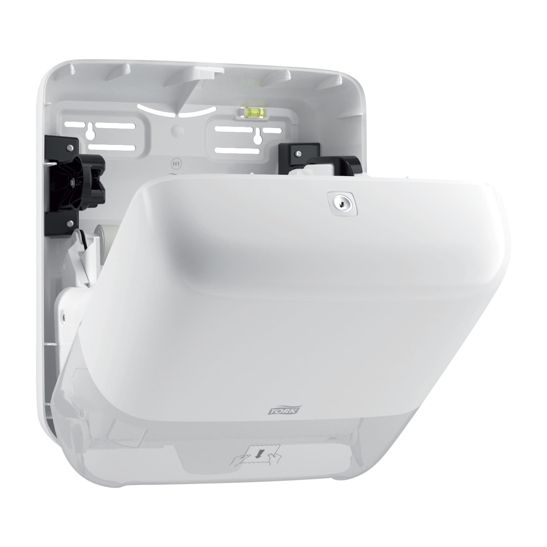 Handdoekroldispenser Tork H1 Elevation Matic wit 551000 2