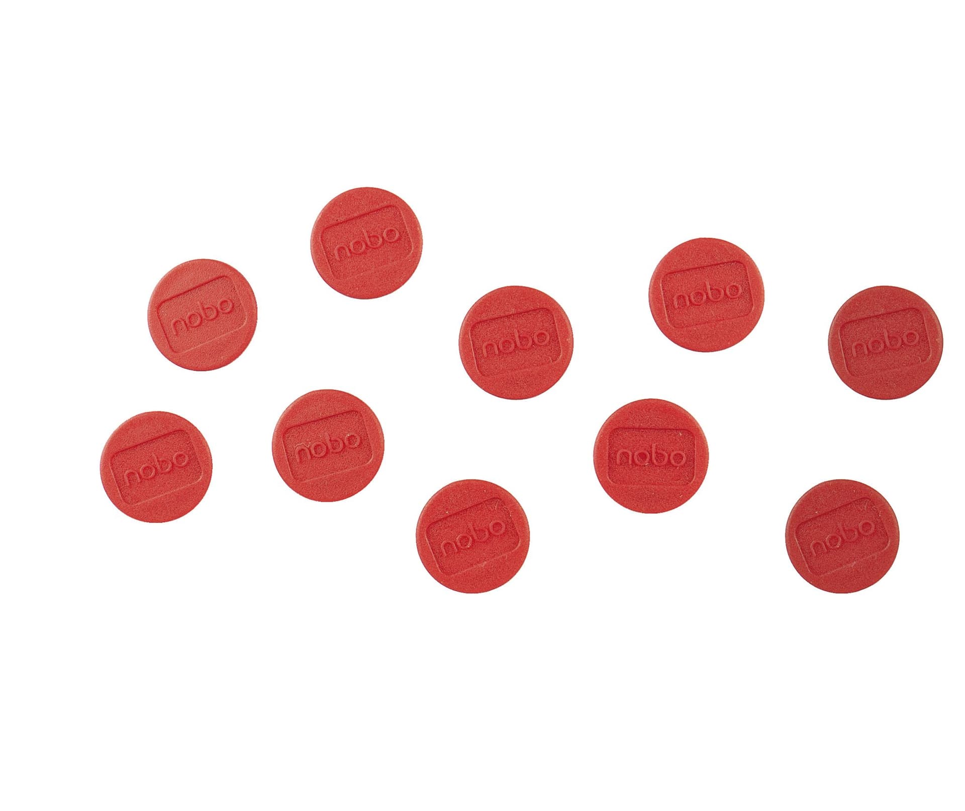 Magneet Nobo 13mm rood 10 stuks 2