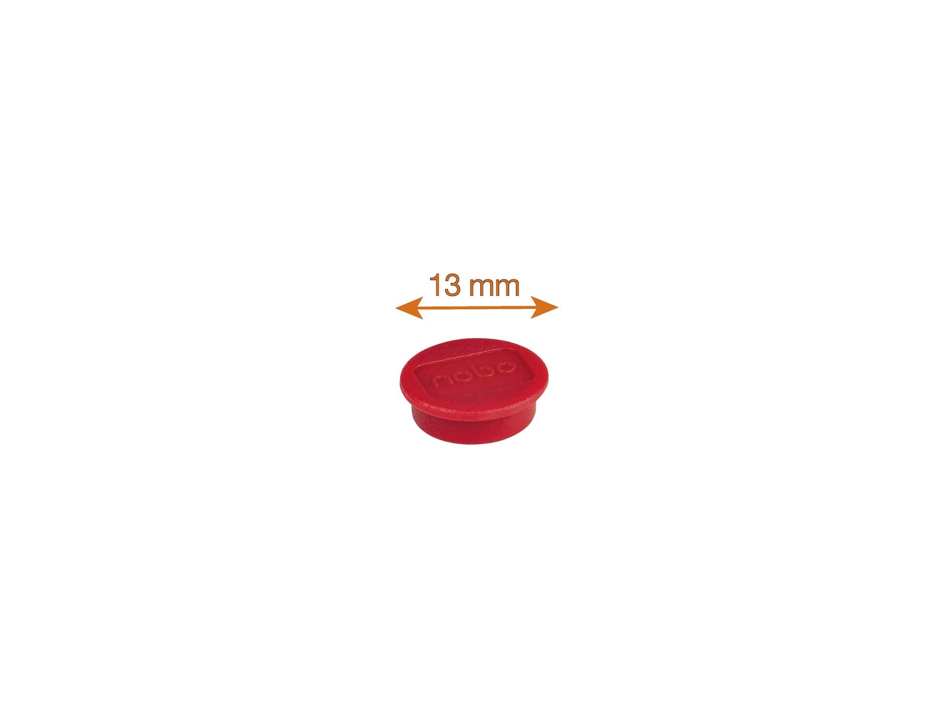 Magneet Nobo 13mm rood 10 stuks 4