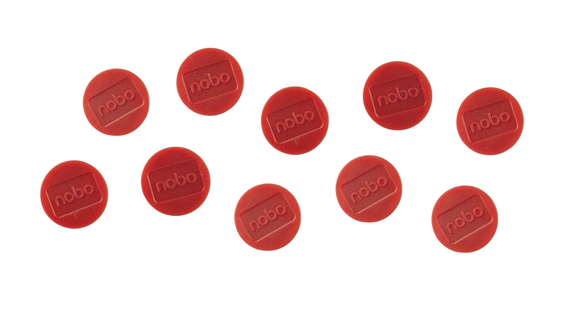 Magneet Nobo 32mm rood 10 stuks 2