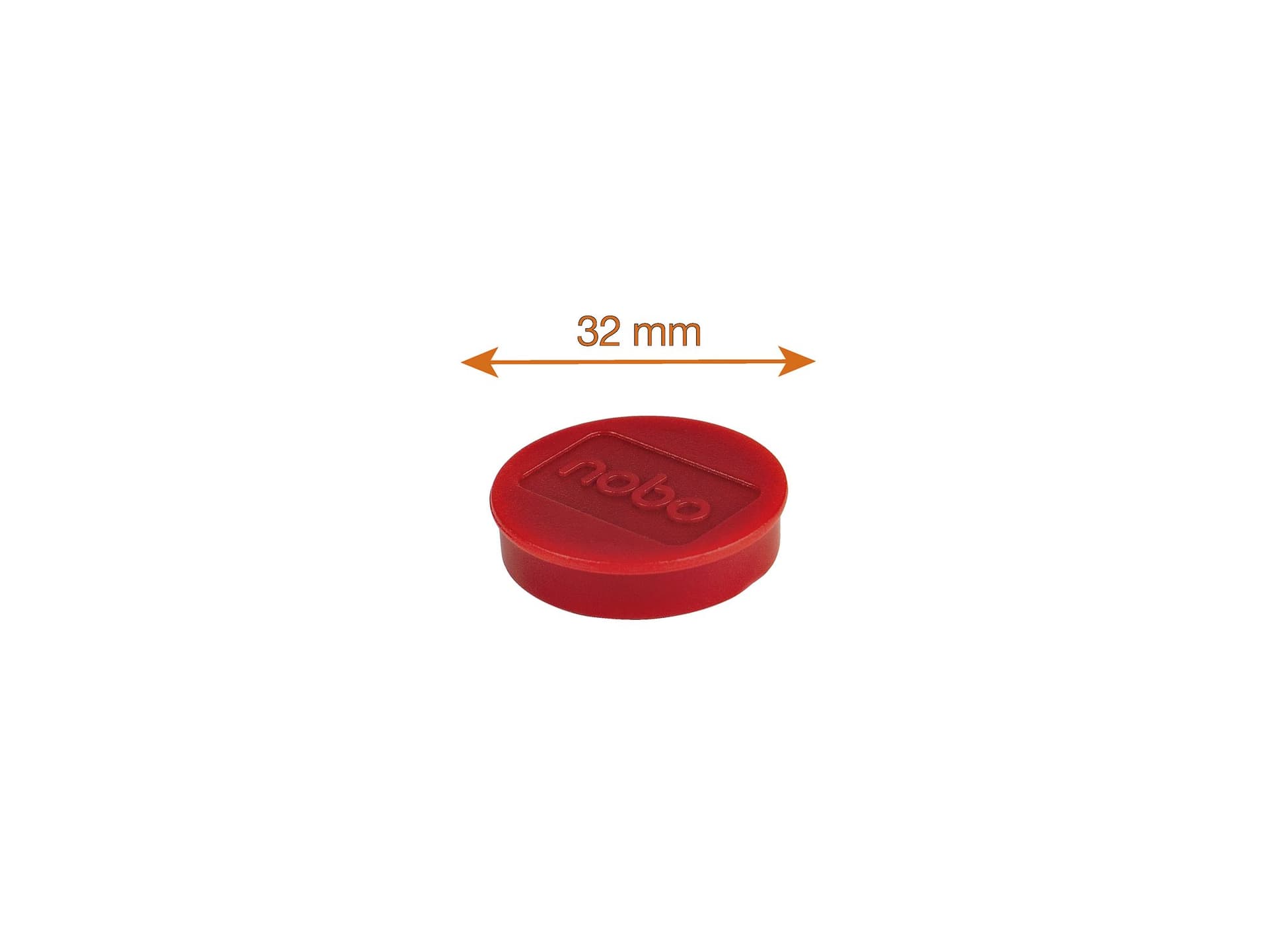 Magneet Nobo 32mm rood 10 stuks 4