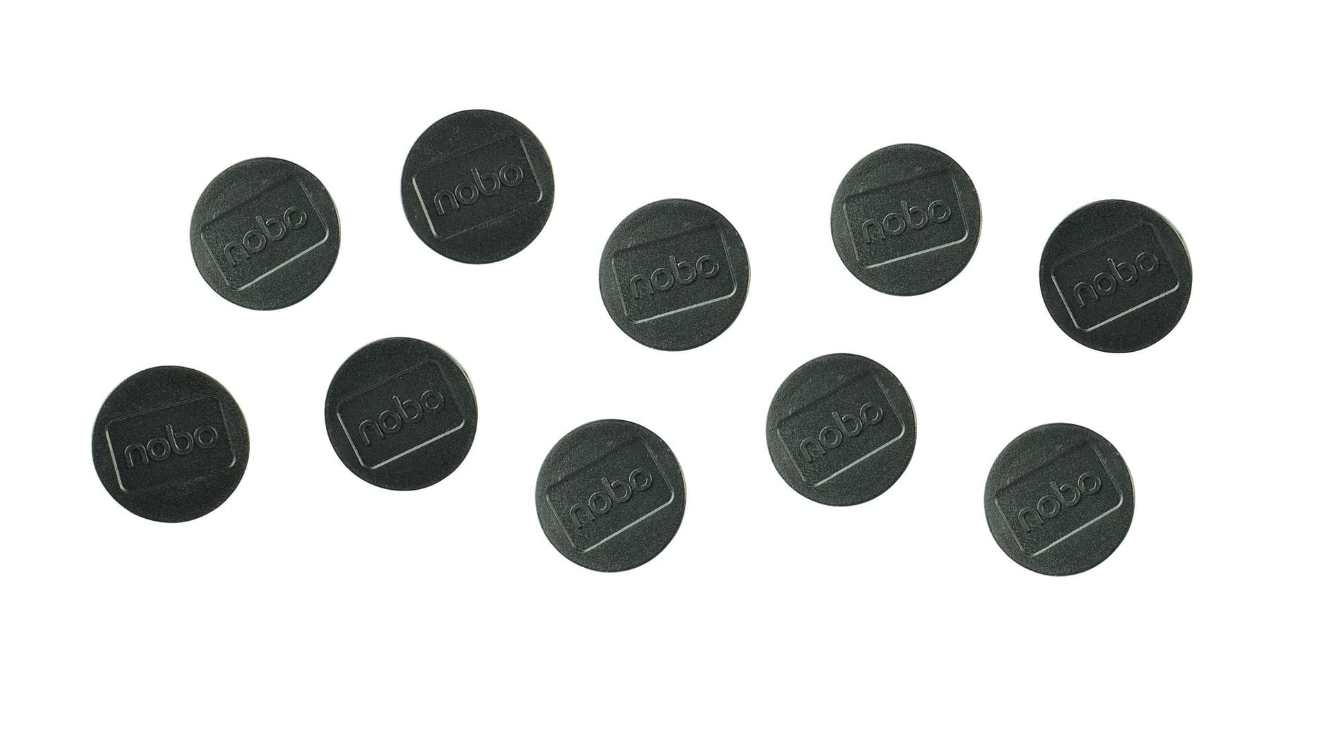 Magneet Nobo 38mm zwart 10 stuks 2